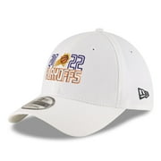 Men's New Era White Phoenix Suns 2022 NBA Playoffs Bubble Letter 39THIRTY Flex Hat